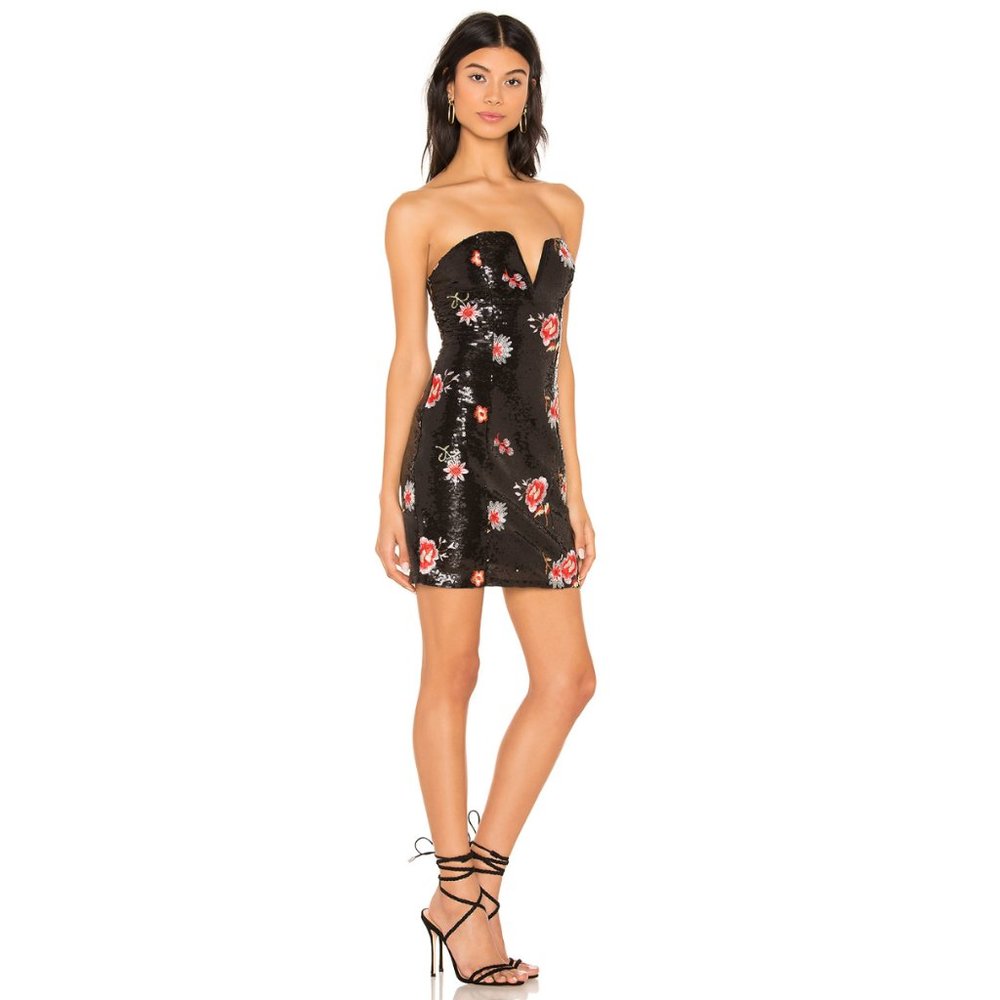 About Us Revolve Grace Floral Sequin Mini Dress